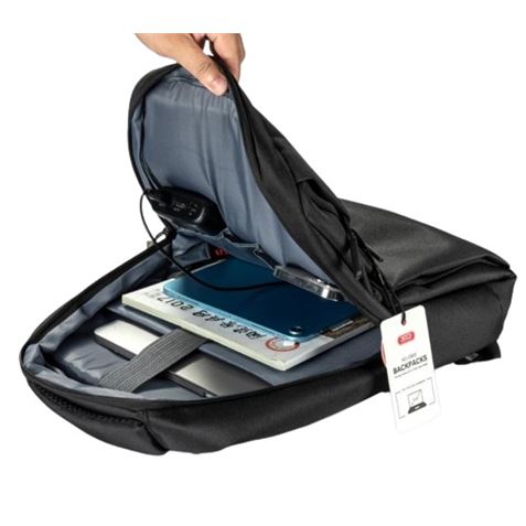 Sac à dos pour ordinateur portable XO jusqu'à 15 6 Étanche et résistant Chargement USB ra Neuf - vue 3