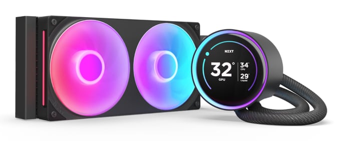 NZXT Kraken Elite 240 RGB Processeur Refroidisseur de liquide tout-en-un 12 cm Noir 1 pièce(s)