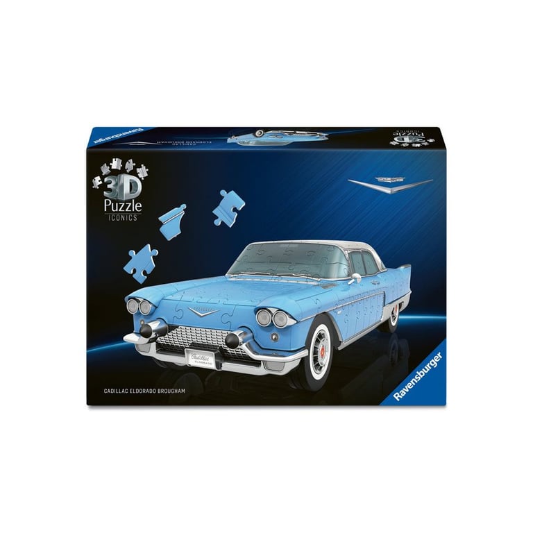 Puzzle 3D Ravensburger Iconics Cadillac Eldorado Brougham 108 pièces Easyclick Chrome - Neuf