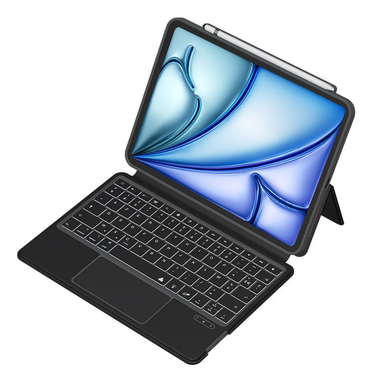 Etui clavier Azerty MW Quick Note pour iPad Air 11 M2 2024 et iPad Air 10.9 4ème génération 5ème génération 2020 et 2022 - vue 3