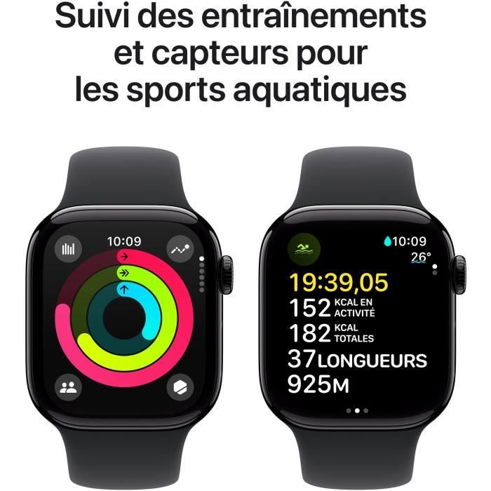 Apple Watch Series 10 GPS 42mm Aluminium Gold Bracelet Blush / 2024 Etat correct - vue 9
