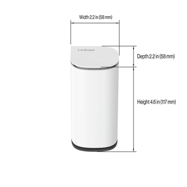 Linksys Velop Micro 6 Doble banda (2,4 GHz / 5 GHz) Wi-Fi 6 (802.11ax) Blanco 4 Interno