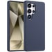 Accezz Coque Liquid Silicone pour Samsung Galaxy S25 Ultra - Bleu foncé