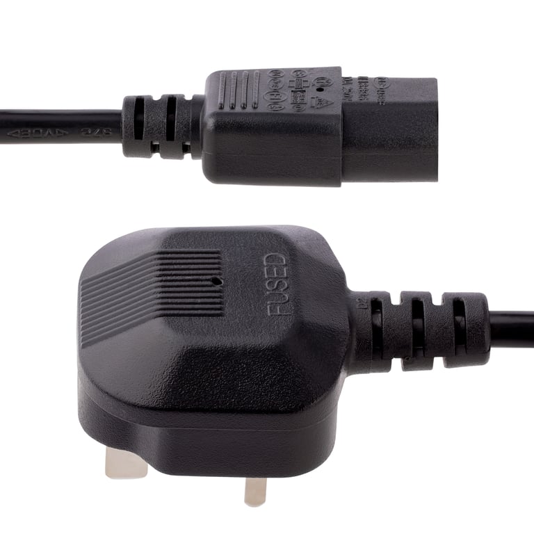 StarTech.com Câble d'Alimentation PC 3 m- Prise de Secteur UK - IEC 320 C13 vers BS 1363 Noir - vue 3