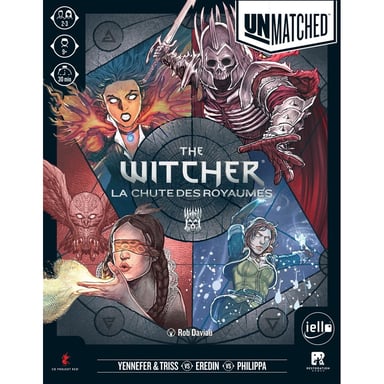 Jeu de plateau IELLO Unmatched: The Witcher - La Chute des Royaumes Boîte standalone Asymétrique Multicolore