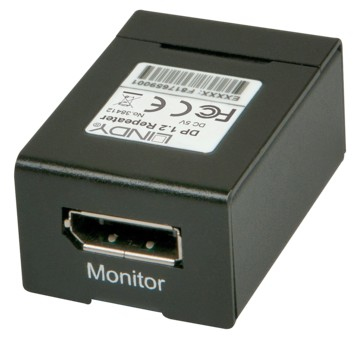 Lindy 38412 extension audio/video Répéteur AV Noir