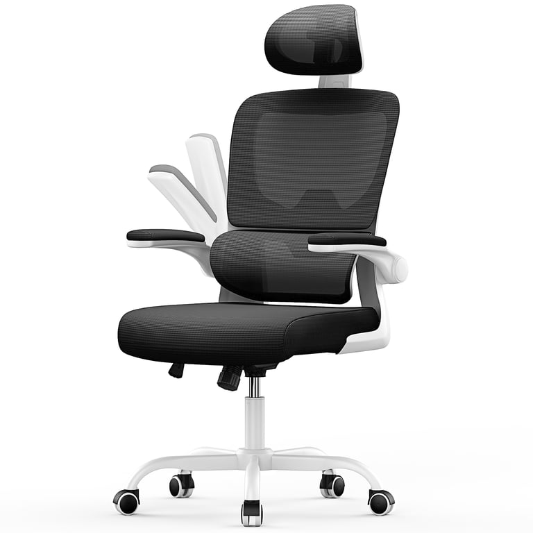 Chaise d'ordinateur pivotante avec fonction de basculement pour le bureau à domicile Neuf - vue 4