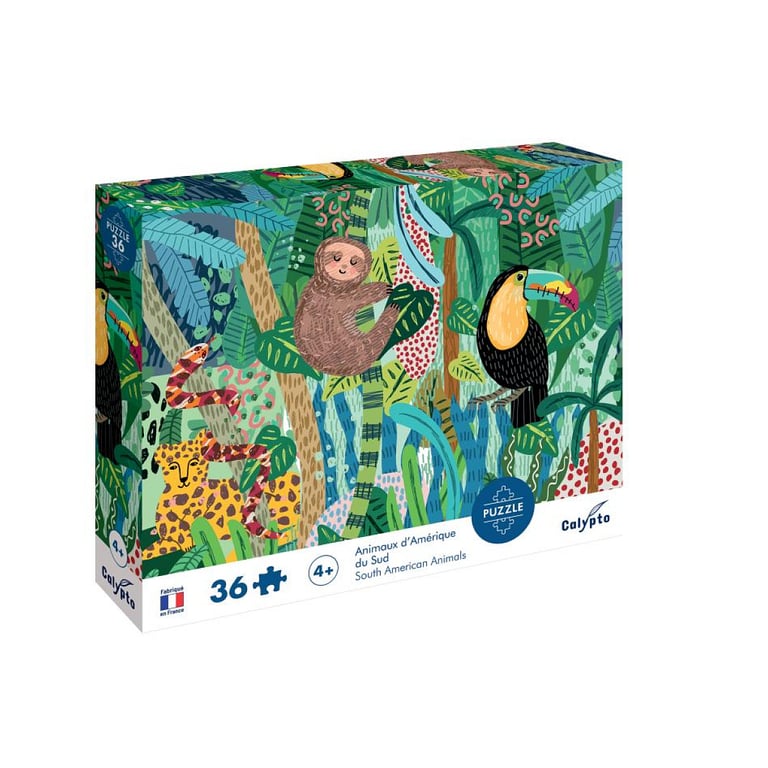 Puzzle 36 Pièces des Animaux d'Amérique du Sud - Un Voyage Éducatif - Neuf