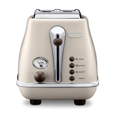 Grille-pain De'Longhi Icona Vintage CTOV 2103.BG 2 fentes 900 W Beige