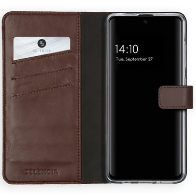Selencia A515F38524304 coque de protection pour téléphones portables 16,5 cm (6.5'') Folio porte carte Marron Samsung Galaxy A51