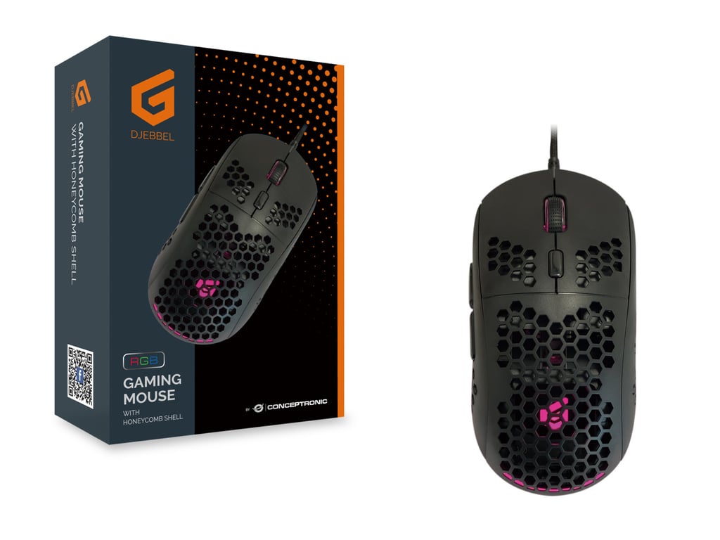 Souris Gaming Conceptronic DJEBBEL04B – Capteur Optique 6400 DPI, 6 Boutons Programmables - vue 5