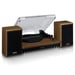 Lenco LS-100WD tocadisco Tocadiscos de tracción por correa Negro, Roble Automático