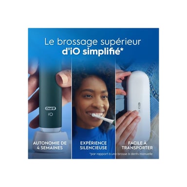 Brosse à dents électrique ORAL-B iO2 Tour de France Edition Noire rechargeable micro-vibrations 3 modes