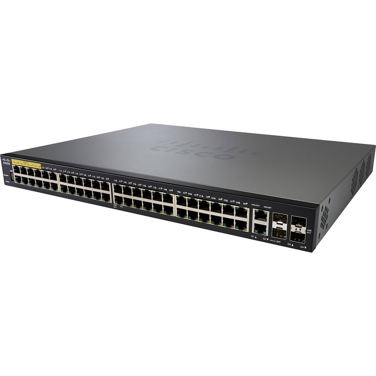 Cisco SG350 52MP Géré L3 Gigabit Ethernet 101001000 Connexion Ethernet supportant 'alimentation via ce port PoE 1U Neuf - vue 2