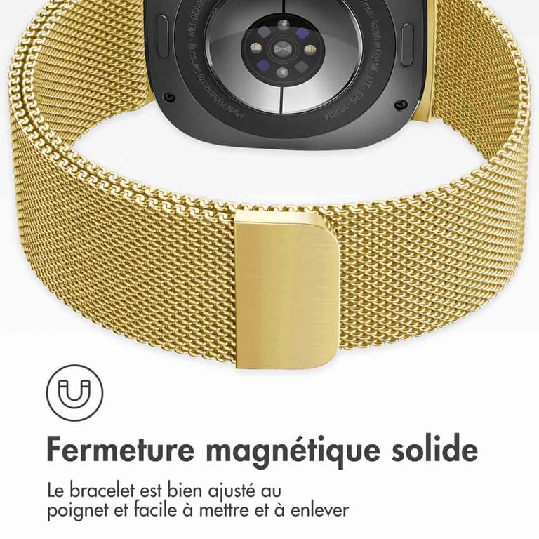 imoshion Milanais Watch bracelet pour le Samsung Galaxy Watch Ultra Dorée Neuf - vue 5