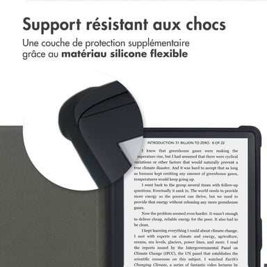 imoshion Étui de liseuse portefeuille Slim Soft pour Pocketbook Touch Lux 5 / HD 3 / Basic Lux 4 / Vivlio Lux 5 - Rose Doré