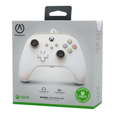 PowerA 1519365-02 mando y volante Blanco USB Gamepad Analógico PC, Xbox One, Xbox Series S, Xbox Series X