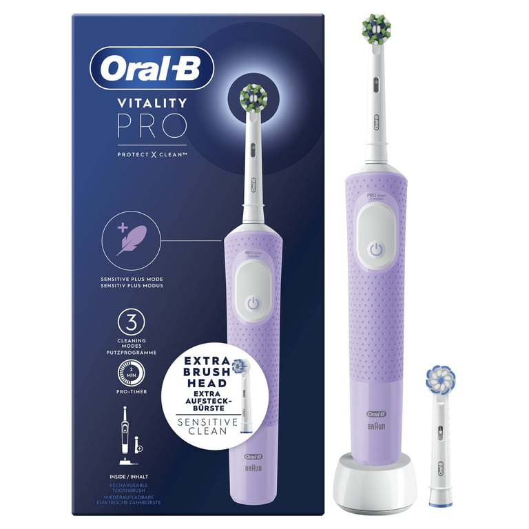 Oral-B Vitality Pro Adulte Brosse à dents rotative oscillante Violet - Neuf