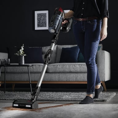 Rowenta RH98A7 Aspiradora escoba 2 en 1 Batería Secar Sin bolsa 0,9 L 320 W Rojo, Gris