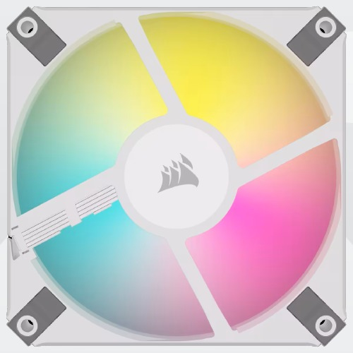 Corsair Icue Af120 Rgb Slim 2er Wh 120mm Co 9050165 ww - vue 4