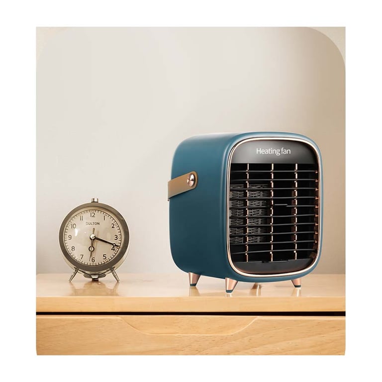 Radiateur soufflant en céramique au design rétro DarkGreen Neuf - vue 3