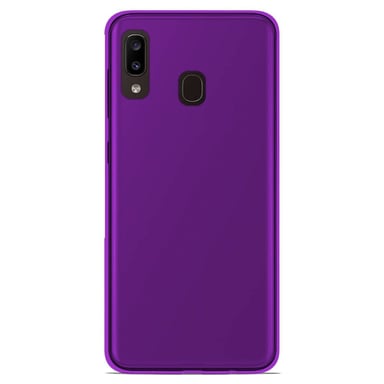 Coque silicone unie compatible Givré Violet Samsung Galaxy A20 Galaxy A30