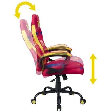 Subsonic SA5573-W1 Sedia per videogiochi Sedia per videogiochi per PC Seduta imbottita Blu, Rosso, Giallo