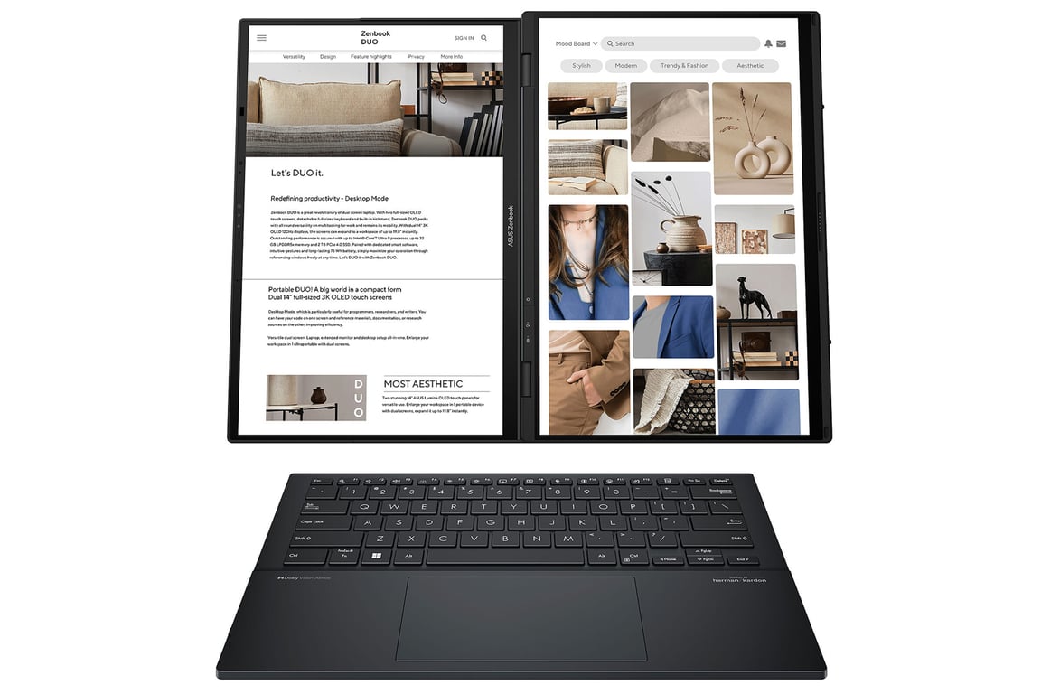 ASUS Zenbook Duo UX8406MA QL032W - vue 3