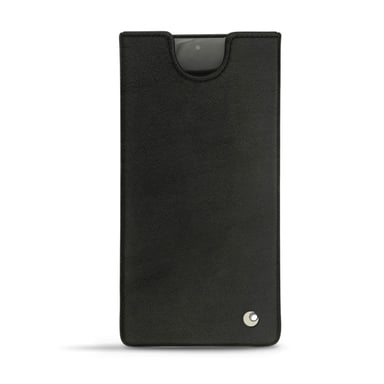 Pochette cuir Samsung Galaxy Note10 - Pochette - Noir - Cuir lisse premium