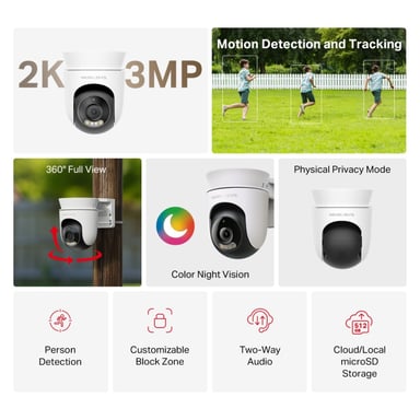 CAMARA MERCUSY MC510 WIFI PAN-TILT HOME SECURITY