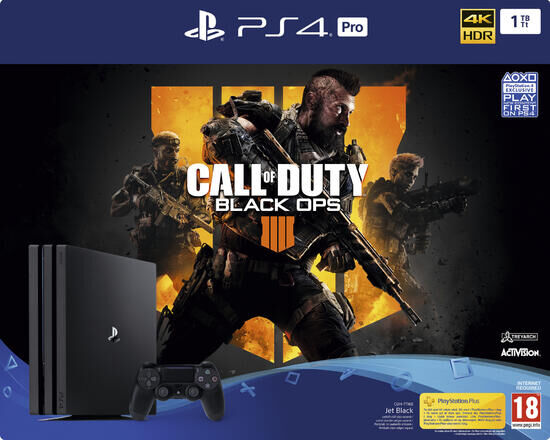 PS4 Pro 1 To B noir + Call Of Duty Black Ops 4