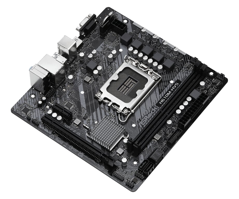 Asrock H610M HVS Intel H610 LGA 1700 micro ATX - vue 3