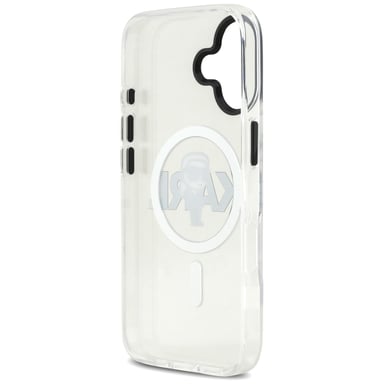 Karl Lagerfeld IML Karl Sketch Logo Funda MagSafe para iPhone 17 transparente