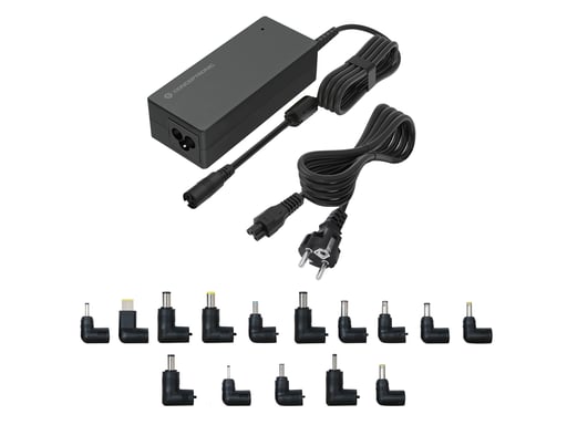 Conceptronic OZUL08B15 adaptador e inversor de corriente Interior 90 W Negro