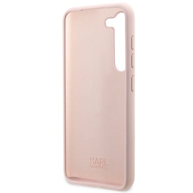 Custodia in silicone Karl Lagerfeld Choupette per Samsung Galaxy S23, rosa