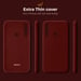 Carcasa de silicona Moozy Minimalist Series para Huawei P Smart Z y Honor 9X, vino tinto - Acabado mate fino y flexible en TPU