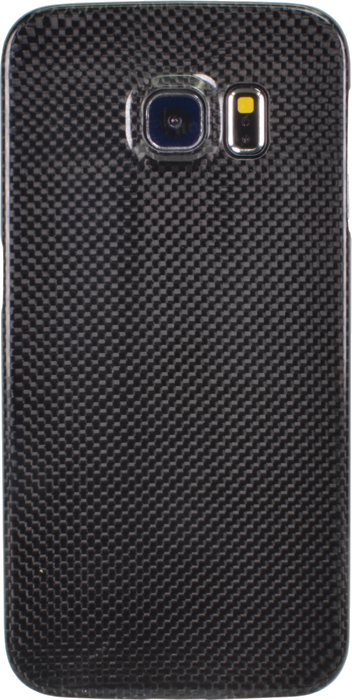 Coque pour Samsung Galaxy S6 Edge, Carbone véritable Noir