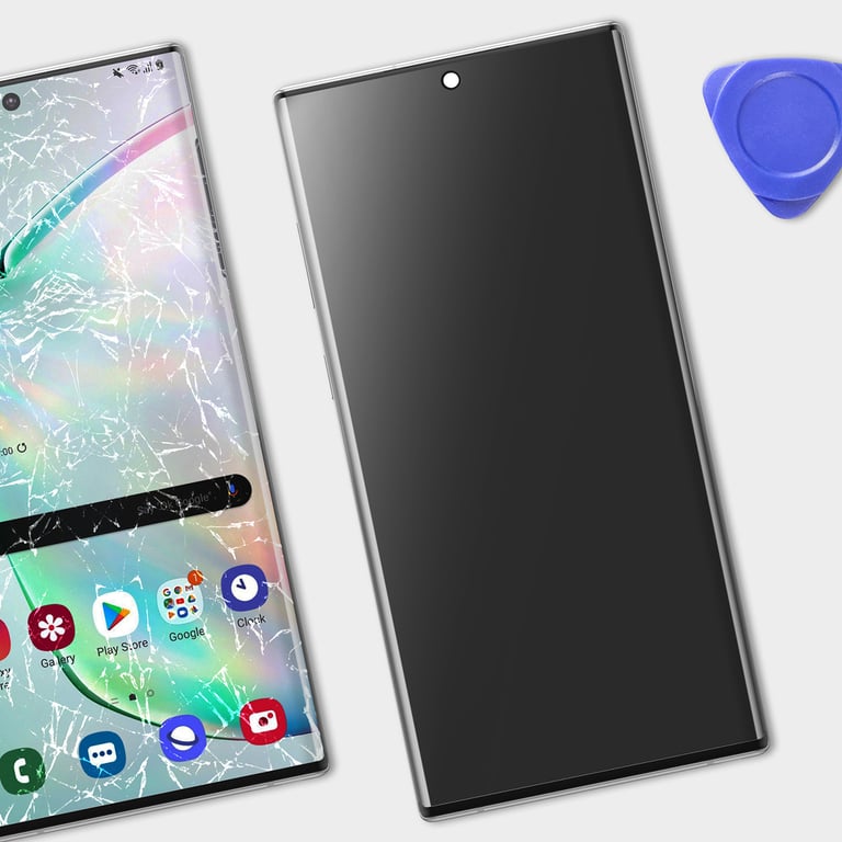 Écran Complet Original pour Galaxy Note 10 Plus Dalle AMOLED avec Châssis Noir - Neuf