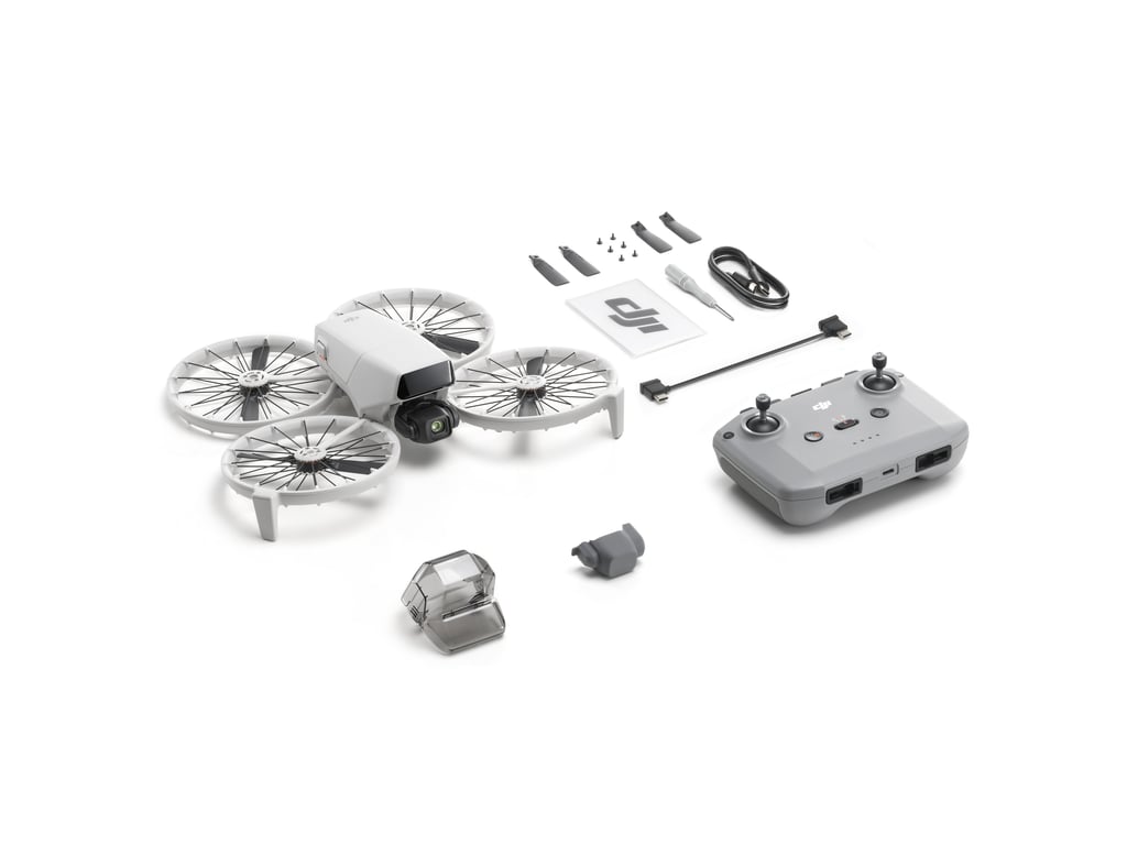 DJI Flip 4 rotors Quadcoptère 48 MP 3840 x 2160 pixels 3110 mAh Noir, Blanc - Neuf