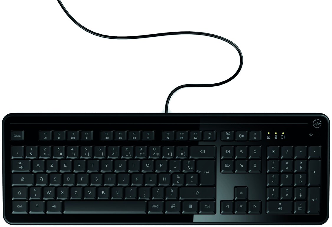 MOBILITY LAB - Clavier PC Retroeclairage LED NOIR