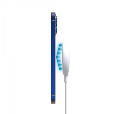 Jaym - Caricabatterie magnetico senza fili con funzione di supporto - Intelligente QI 15W a induzione rapida Bianco