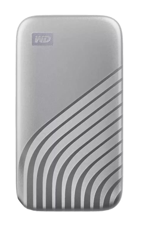 Western Digital My Passport 500 Go USB Type-C 3.2 Gen 2 (3.1 Gen 2) Argent - Neuf