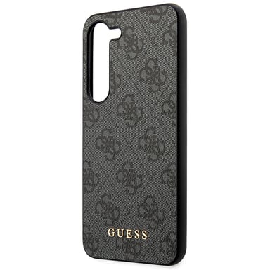 Étui Guess 4G Metal Gold Logo pour Samsung Galaxy S23, gris