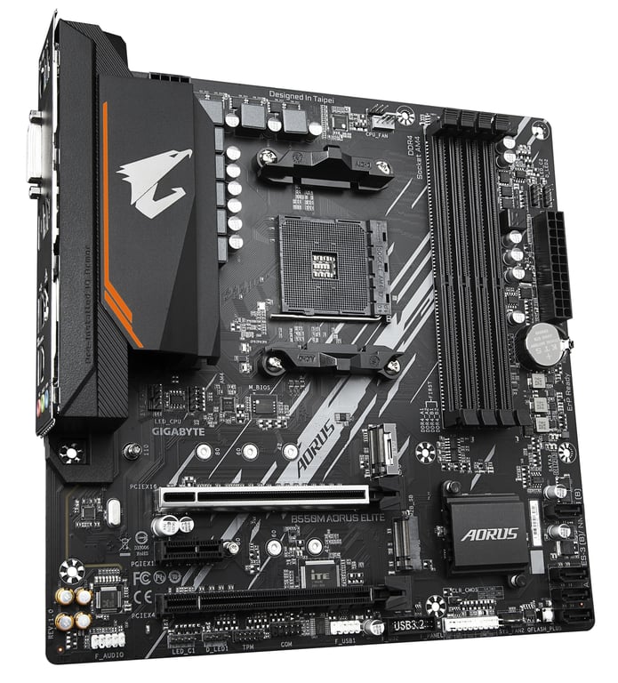 GIGABYTE B550M AORUS ELITE carte mère AMD B550 Emplacement AM4 micro ATX - Neuf