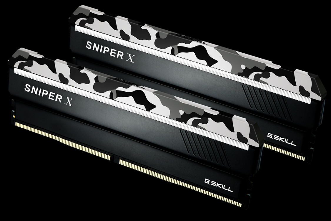 G.Skill SNIPER X Series Urban Camo DDR4 kit : 2 x 8 Go DIMM 288 broches 3200 MHz / PC4 25600 CL16 1.35 V mémoire sans tampon non ECC urbain - vue 2