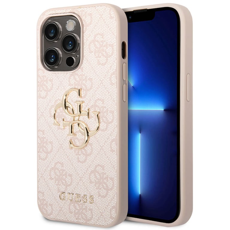 Guess Coque 4G Metal Logo Backcover pour Apple iPhone 14 Pro Max