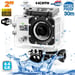 Camera Embarquée Sports Wi-Fi LCD Caisson Étanche Waterproof 12 Mp HD Blanc 64Go YONIS