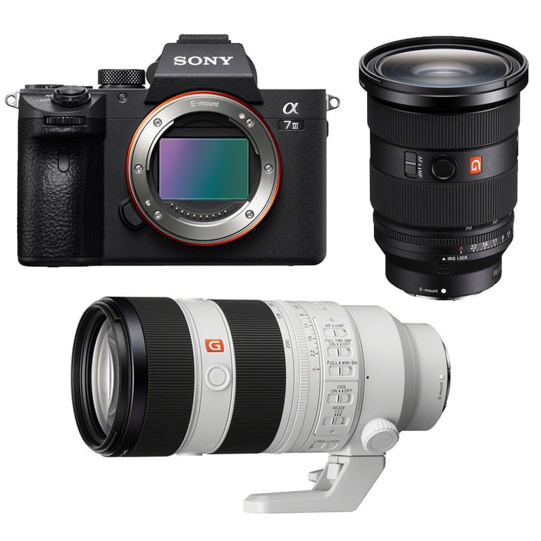SONY ALPHA 7 III + FE 24 70 f2.8 GM II + FE 70 200mm f2.8 GM II Garanti - vue 2