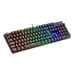 Mars Gaming MK422 Negro Teclado Mecánico Gaming RGB Antighosting Switch Mecánico Rojo Idioma Francés