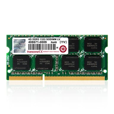 Transcend 2GB DDR3 module de mémoire 2 Go 1 x 8 Go 204-pin SO-DIMM